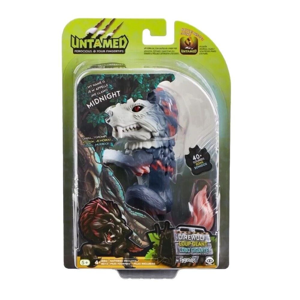 Fingerlings Untamed Midnight Ferocious Direwolf‎ Interactive Collectible Toy NIB